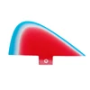 red with white and blue in one tab surfboard fiberglass small size Fcs fin