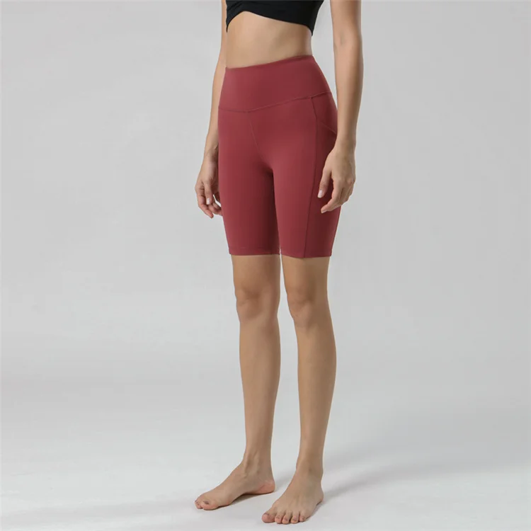 

Women yoga pants sports fitness seamless tight high waist plus size butt lift high waisted side pocket fifth pants yoga pant