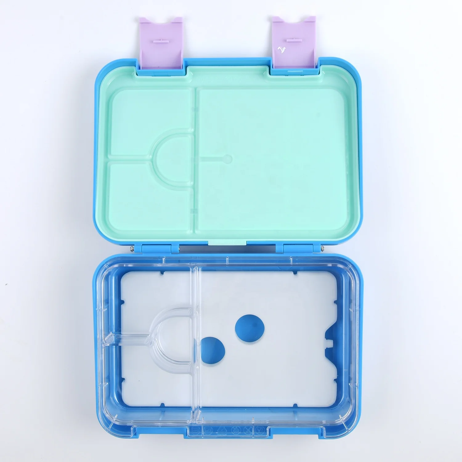 

Aohea leak proof tiffin food container plastic school children kids lunch box with ice pack, Customized color