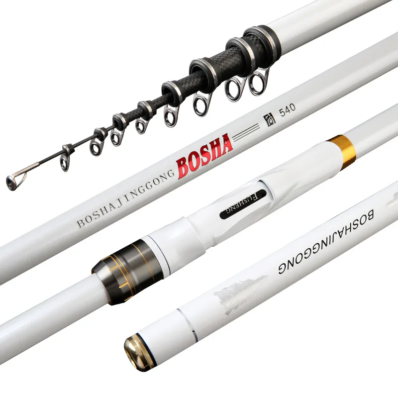 

Fishing Rod 3.6m-7.2m High Carbon Fiber Light Hard Hand 4-8 sections Telescopic Portable Long Throw Fishing rod