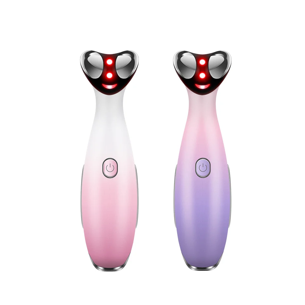 

Home Use Beauty Equipment RF Warm Vibration Eye Massager RF Eye Beauty Instrument Skin Rejuvenation Instrument, Purple, pink