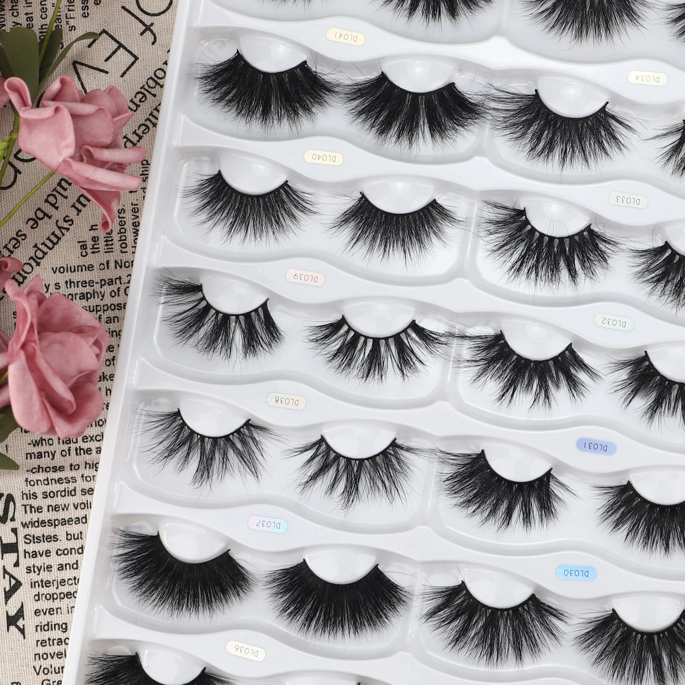 

dramatic styles fluffy soft mink handmade 25mm Mink lashes