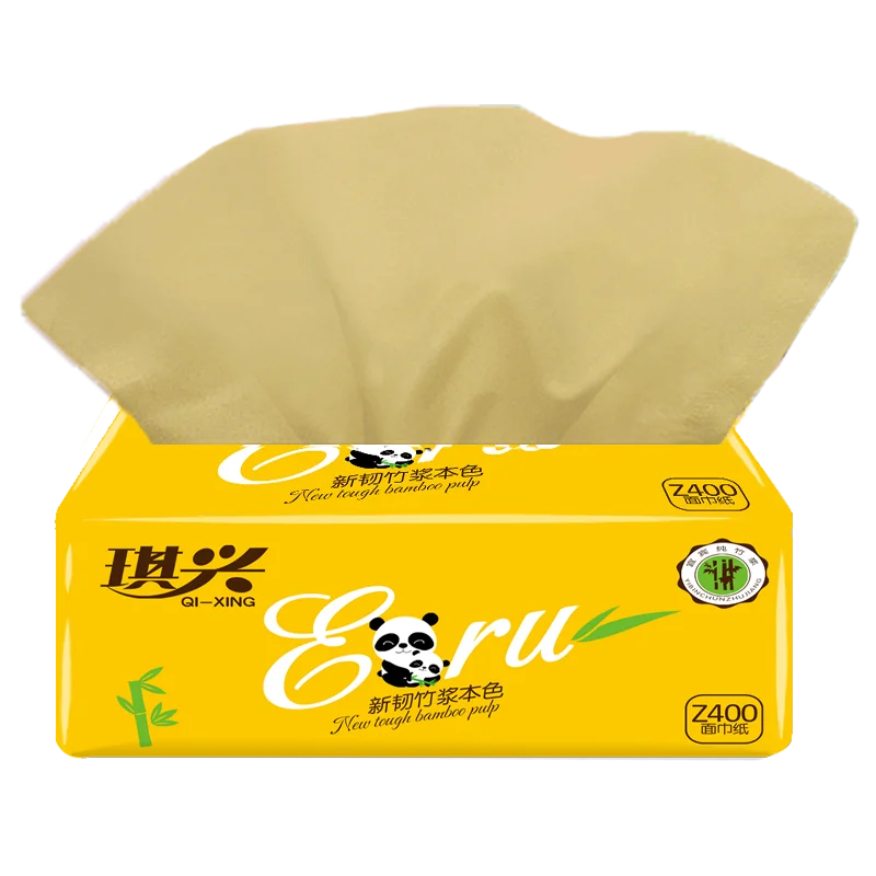 

Wholesale Factory Direct White Facial Tissue, Disposable V Fold Super Soft Lotion Soft Pack Facial Tissue Manufacturer, Beige/ unbleached