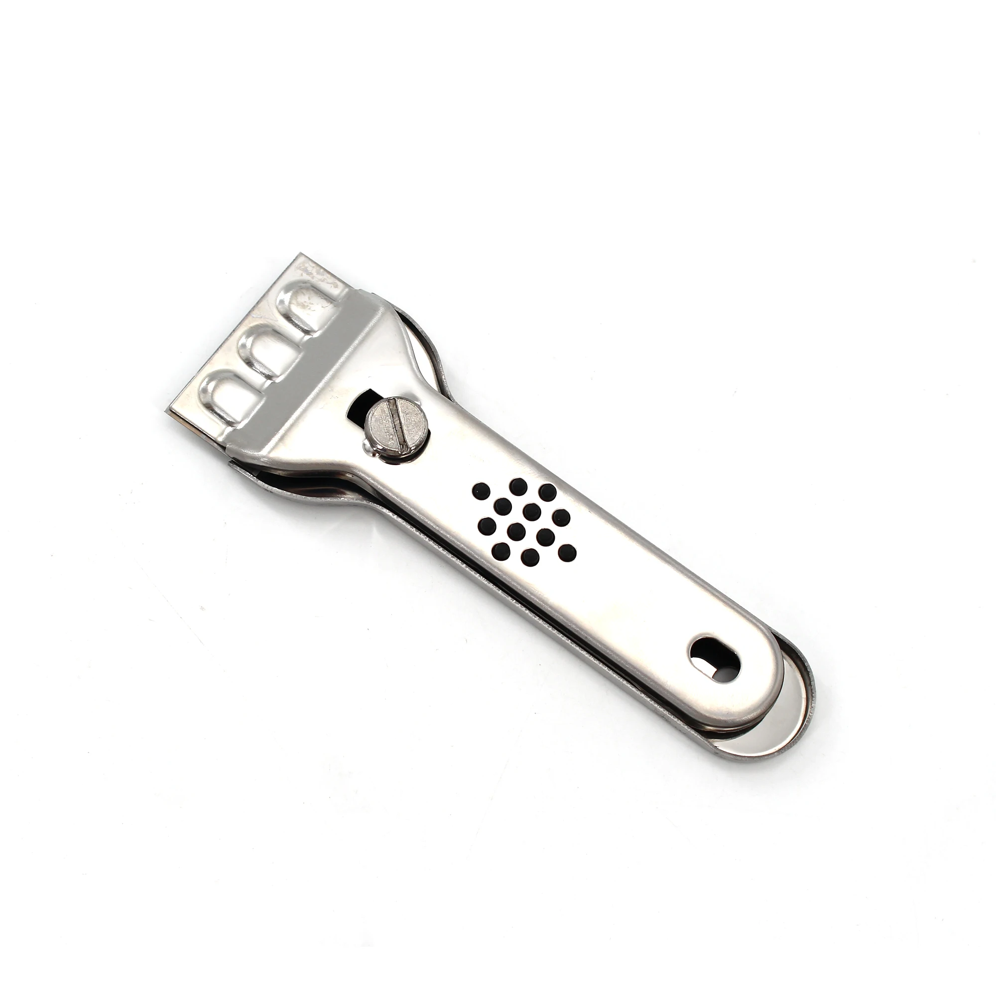 

Stainless Steel Glass Scraper Cleaning Knife Scraper Suitable for Glass Ceramic Metal Body Car Window and Induction Cooktops, Natural stainless steel color