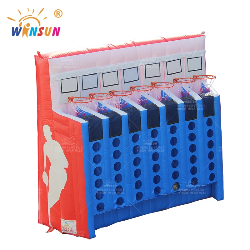 

WINSUN Inflatable Connect Four Basketball Game Carnival sports interactive inflatables connect 4 basketball shooting four game