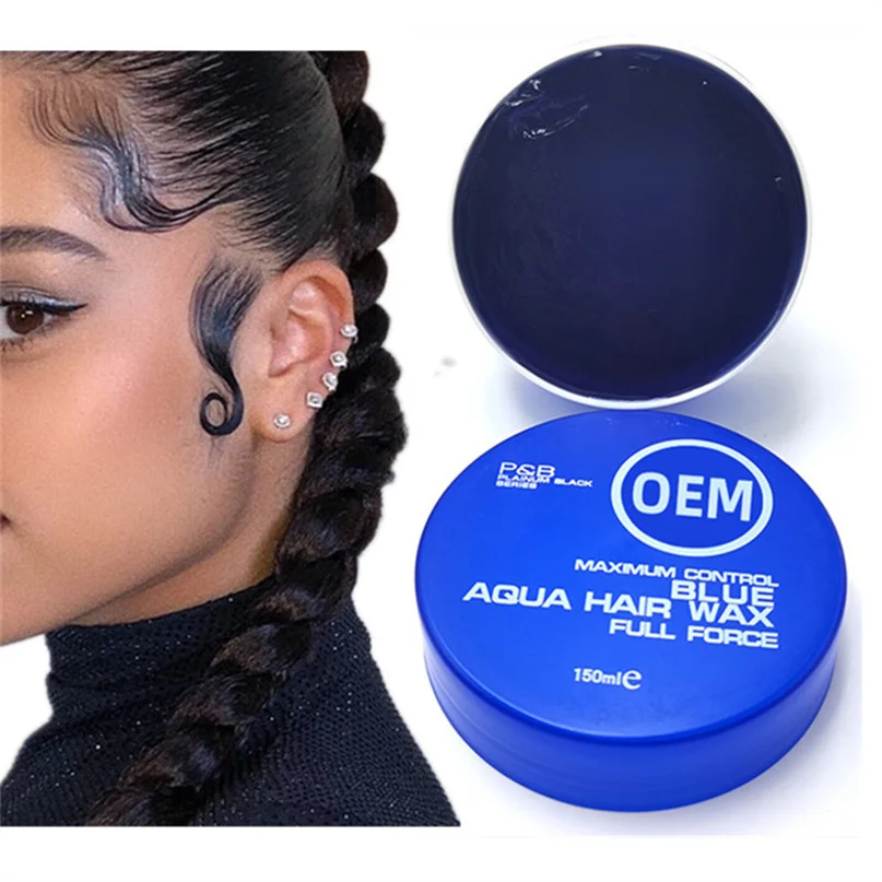 

odm oem professional edge control pomade mens styling black aqua hair wax custom logo