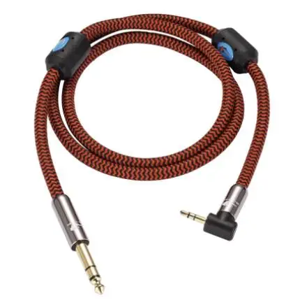 

TRS Audio Cable Angled L 3.5mm Mini Jack to 6.35mm Stereo 1/4 Inch to 1/8" 3.5 PC Mixing Amplifier Cable 1M 2M 3M 5M 8M