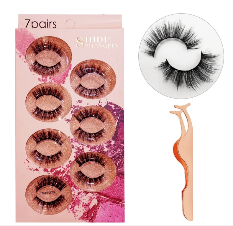 

New design 25mm long false vendors eyelashes eyelash packing to customize your own eyelash box, Black colors