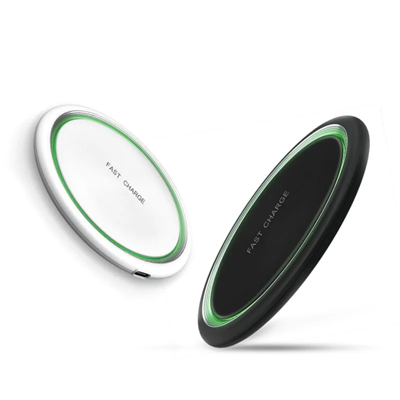 

15W Universal Qi Wireless Charger Pad LED Light Fast Charging Custom Wholesale Wireless Charger Stand, Black,white