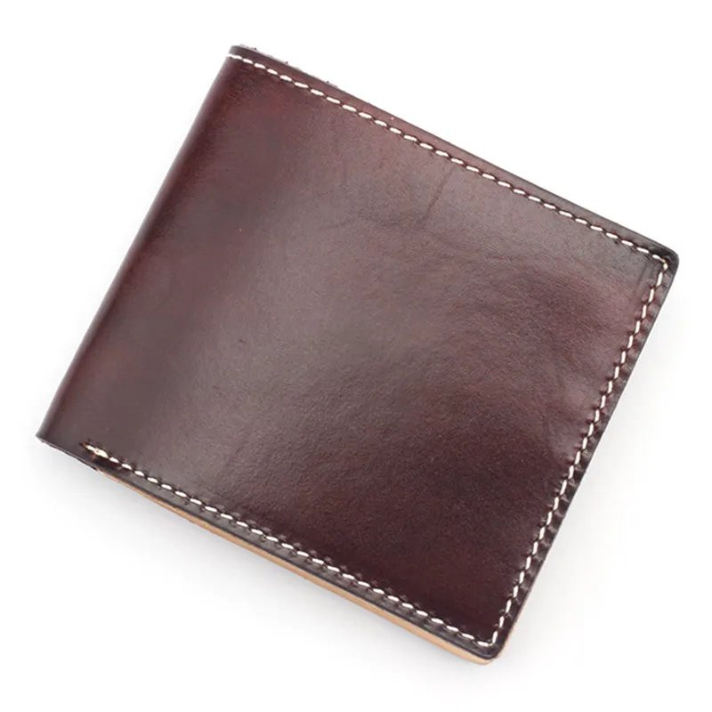 

Japanese-style hand-tanned leather men's genuine leather wallet 20% off for OEM hair