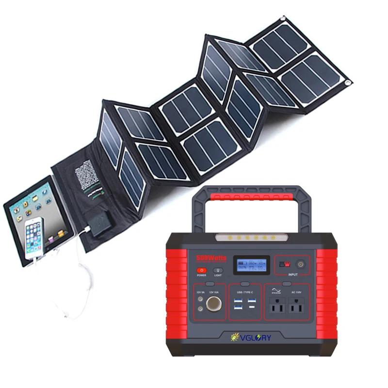 300W 500W Portable solar energy system
