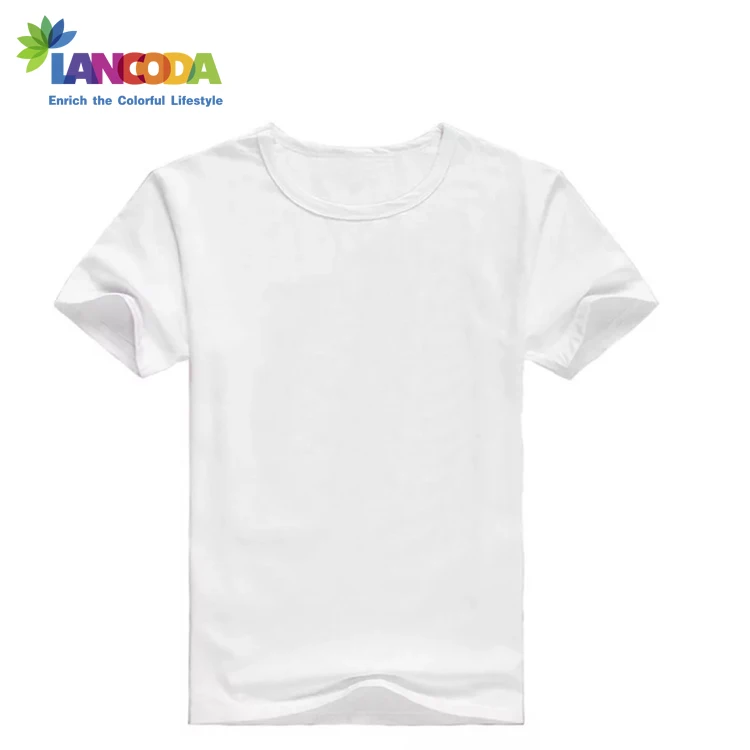

Adult Men's Cotton feel Sublimation White Polyester T-shirt Tees