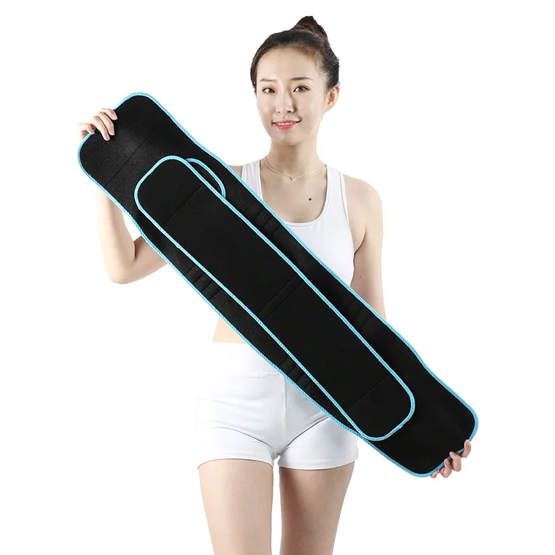 

Neoprene Sweating Fat Burn Weightlifting Waist Tummy Weightlifting Support with Additional Straps, Black + colorful edge (more than 30 colors are available)