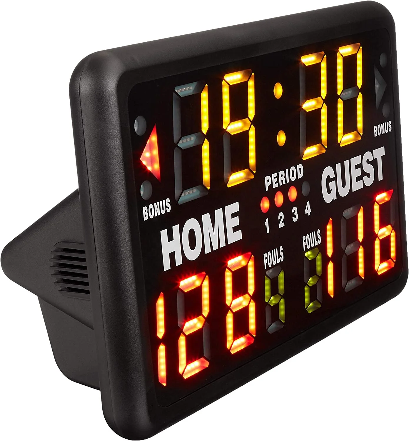 Durable LED Basketball Tabletop Scoreboard Indoor Outdoor Remote Control Display for Tennis Football Badminton Court Equipment