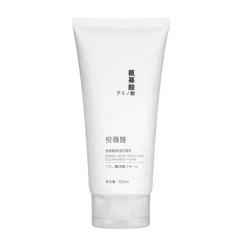 

Factory Products Cleaning Pore Cleansing Cream Amino Acid Facial Cleanser, White