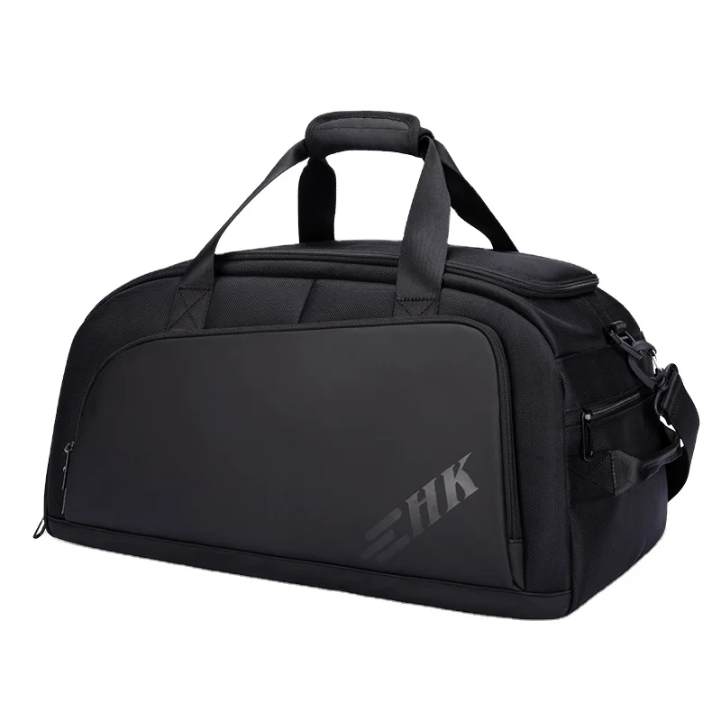 

travel tote airplane custom duffle bag with logo, Black