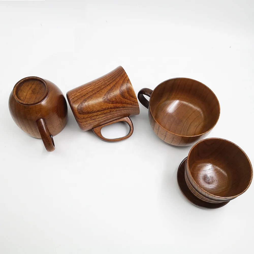 

Handmade natural wooden water cup wine cup creative wooden coffee cup