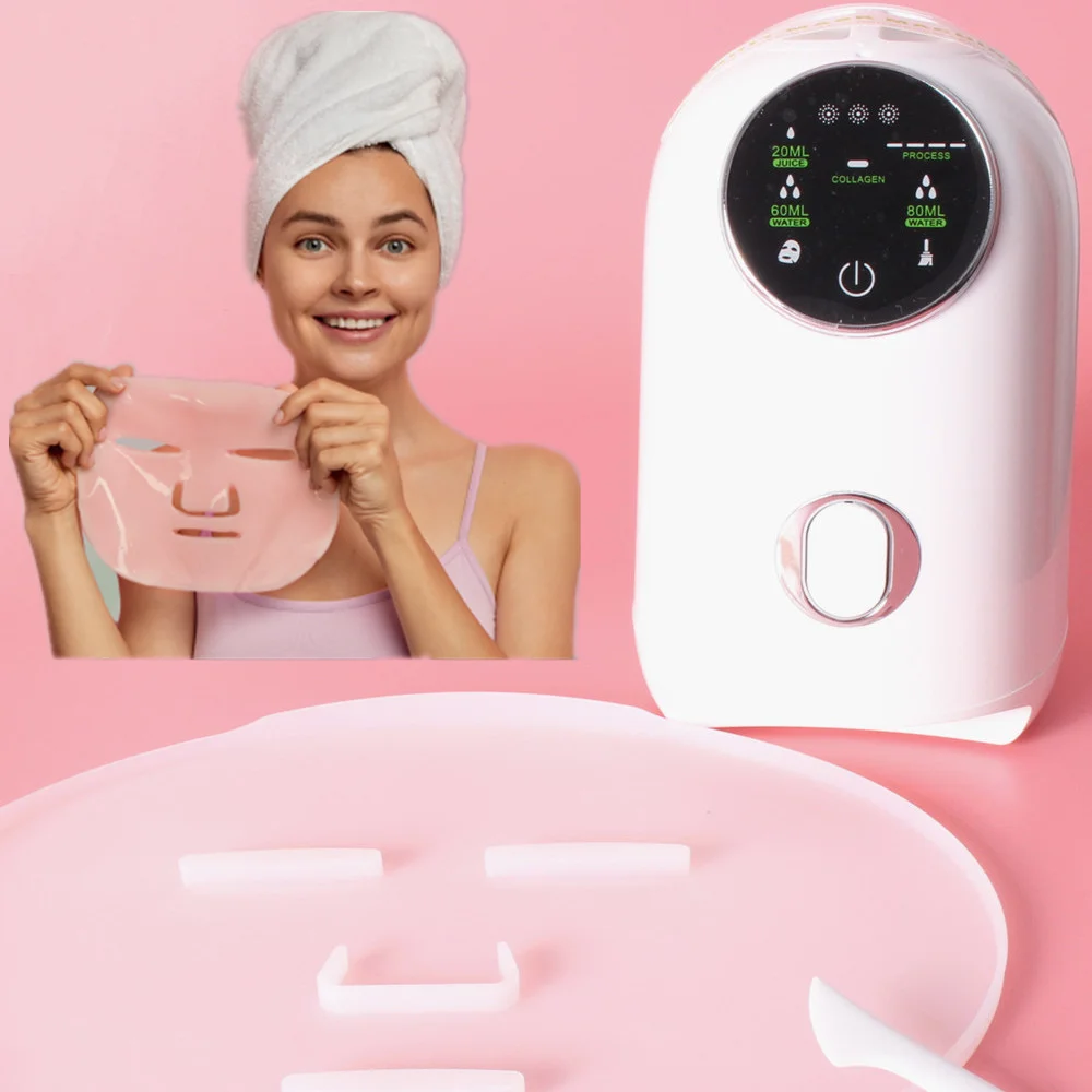 

Home Use Automatic Collagen Mask Machine Natural Vegetable Fruit Diy Facial Sheet Mask Maker, White
