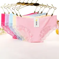 

Fashion Girls Briefs Sexy Low Waist Women Lace Panty Cotton Japanese Panties