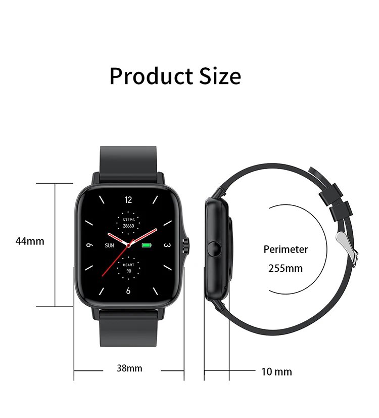 Brand Name Best Popular T42 Smart Watch Square Bt Calling Fitness Heart ...