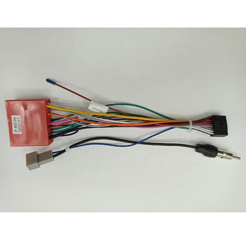 

JF-MZ-01 high quality for Mazda car series wire harness connector car ISO wire harness canbus box cable