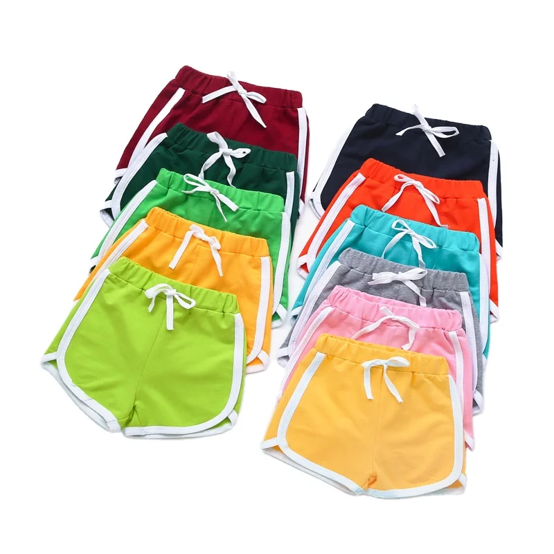 

Kids Baby Girls Cotton Sport Board Shorts Boys Summer Unisex Children Candy Color Casual Bread Pants Shorts, 11 colors as pictures