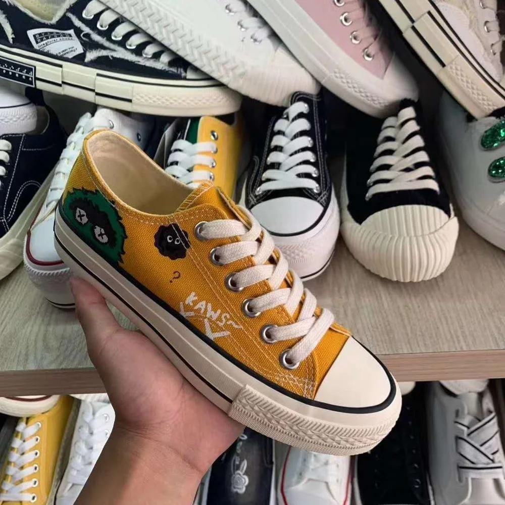 

wholesale surplus casual stock shoe cheap women flat casual canvas sneakers, Mix with different colors