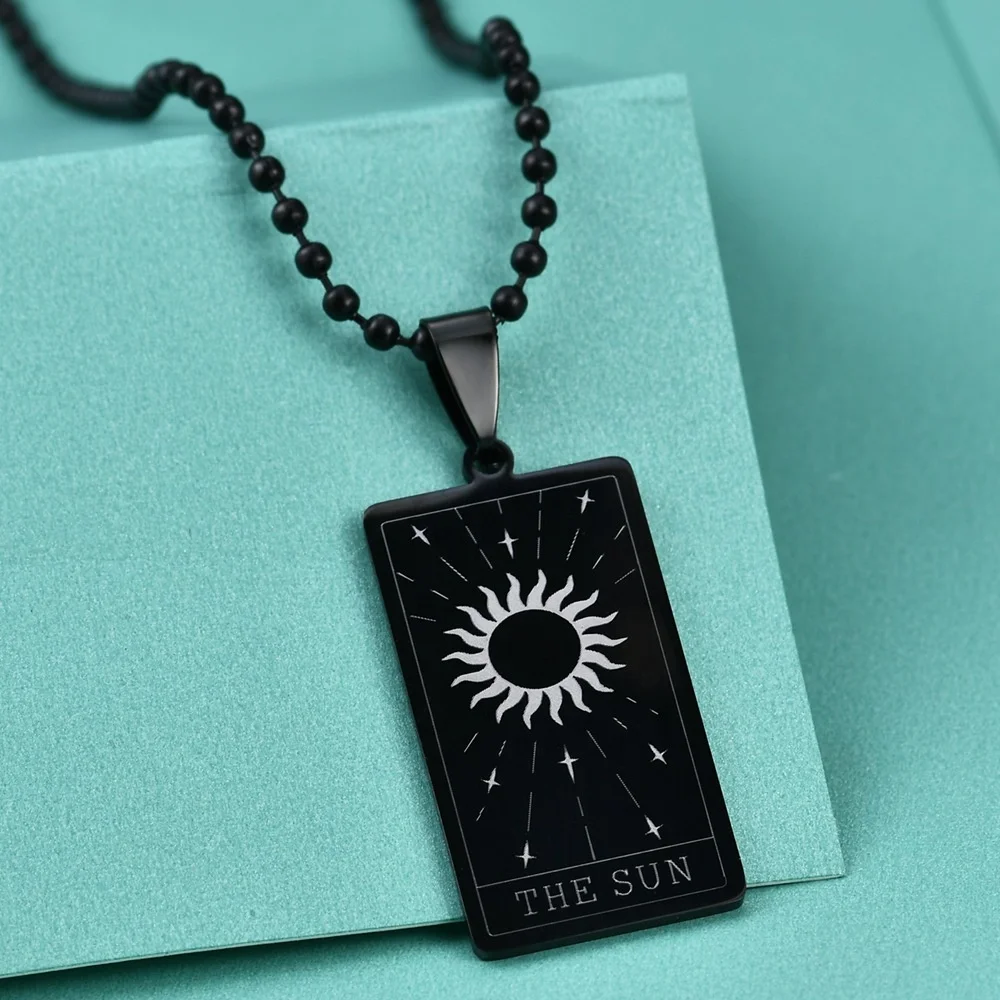 

2021 new arrival summer trendy gold plated multi layer tree of life blessed tarot necklace