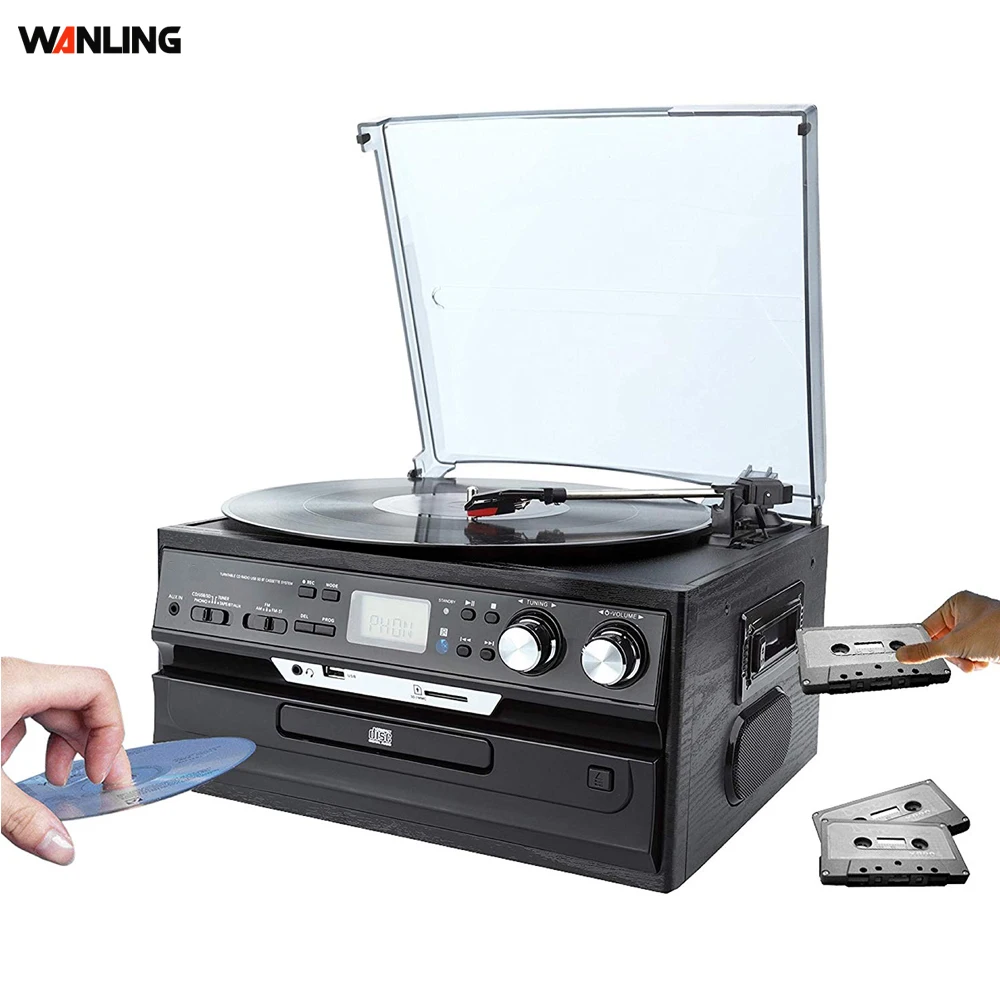 

Hot-sale multiple platine vinyle three speed vinyl record player, Piano lacquer