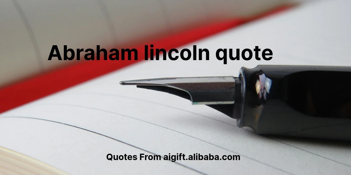 abraham lincoln quote