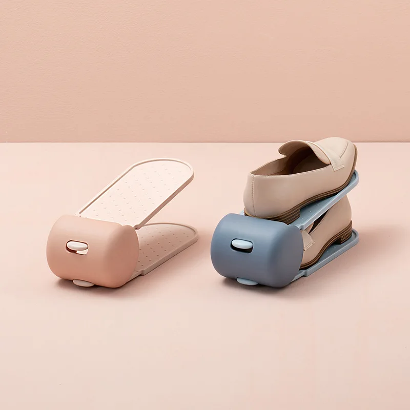 

2021 New Fashion Simple Creative Bird Double-layer Shoe Bracket Adjustable Height Non-slip Durable Home Shoe Storage Rack
