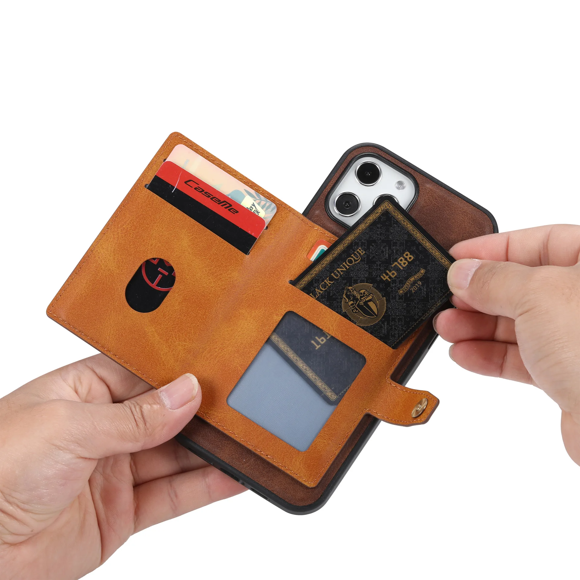 

2021 Leather Phone Case For iPhone 12 Pro Coin Purse Phone Case For iPhone 11 Pro Max With Card Slot Men Mobile Phone Cover