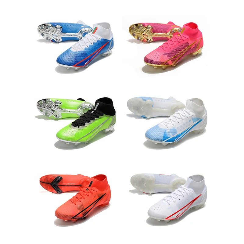 

New AG Wholesale Football Boots For Men High Ankle Cut Soccer Cleats Soccer Shoes Men Zapatos Deportivos Para Hombres