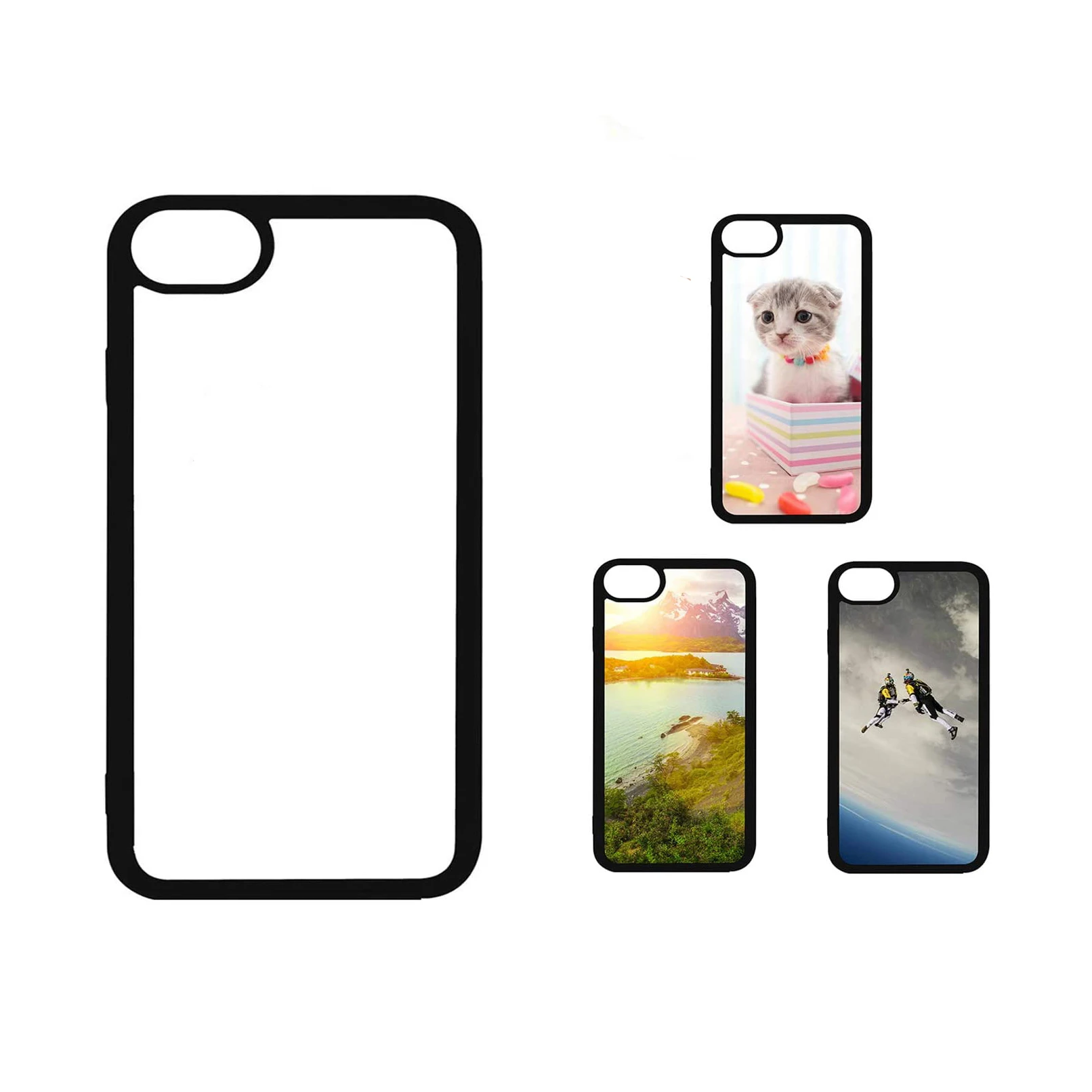 

Zhike for Coque iPhone Funda iPhone 2d TPU 2021 New Clear Cover Bulk Printing Diy iPhone 11 Cellphone for Sublimation Phone Case