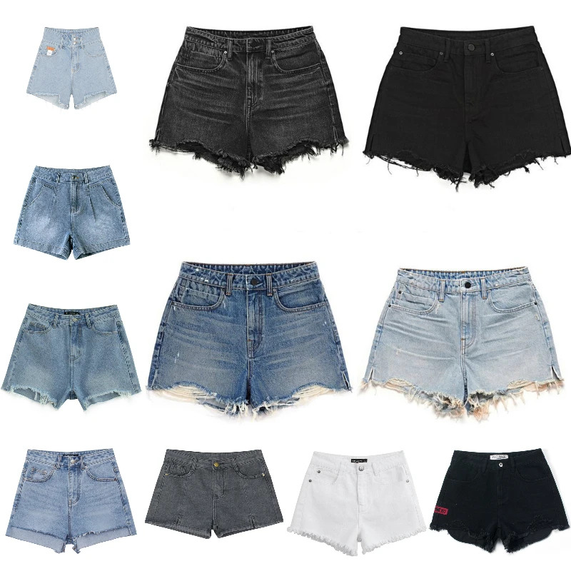 

2020 New Arrival Fashion Women Casual Summer High Waist All-Match Custom Short Jeans