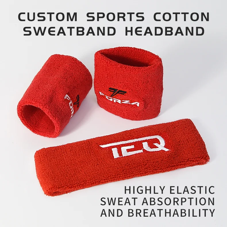 Custom Embroidered Wrist Sweatbands Cheap Custom Sweatbands No Minimum
