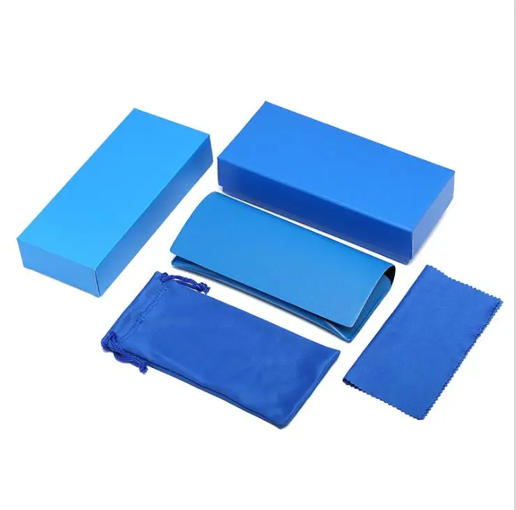 

Finewell 2020 Eyeglasses Case Custom Logo Leather Packaging Sunglasses Case Set