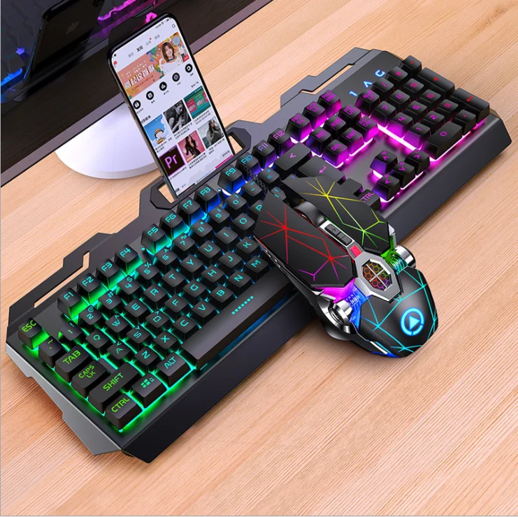 

2021 hot-sell keyboard mouse combos gaming keyboard Cool with lights