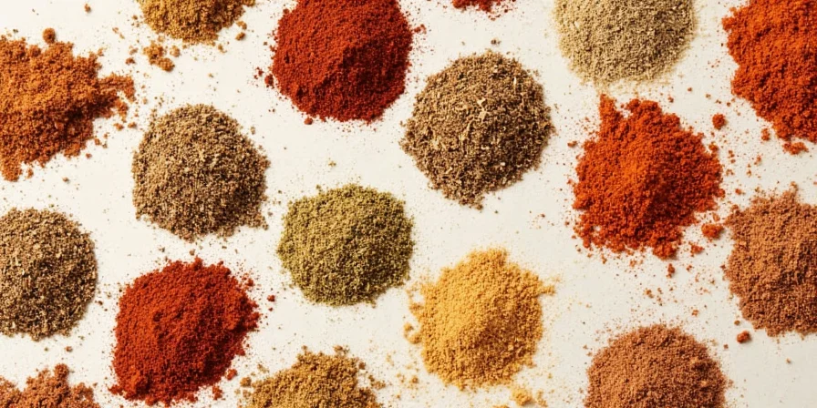 Table comparing different chicken spices