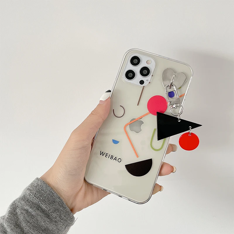 

Metal Pendant With Mathematical Pattern For iphone 12 pro max case For iphone 12 pro case For iphone 12 case, Multi