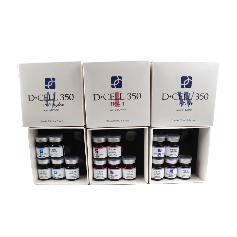 

D+CELL 350 TRA Hydra TRA I TRA W with c-PDRN 2.2ml*5vials Repair Hydrate and White serum injection PDRN D+CELL 350