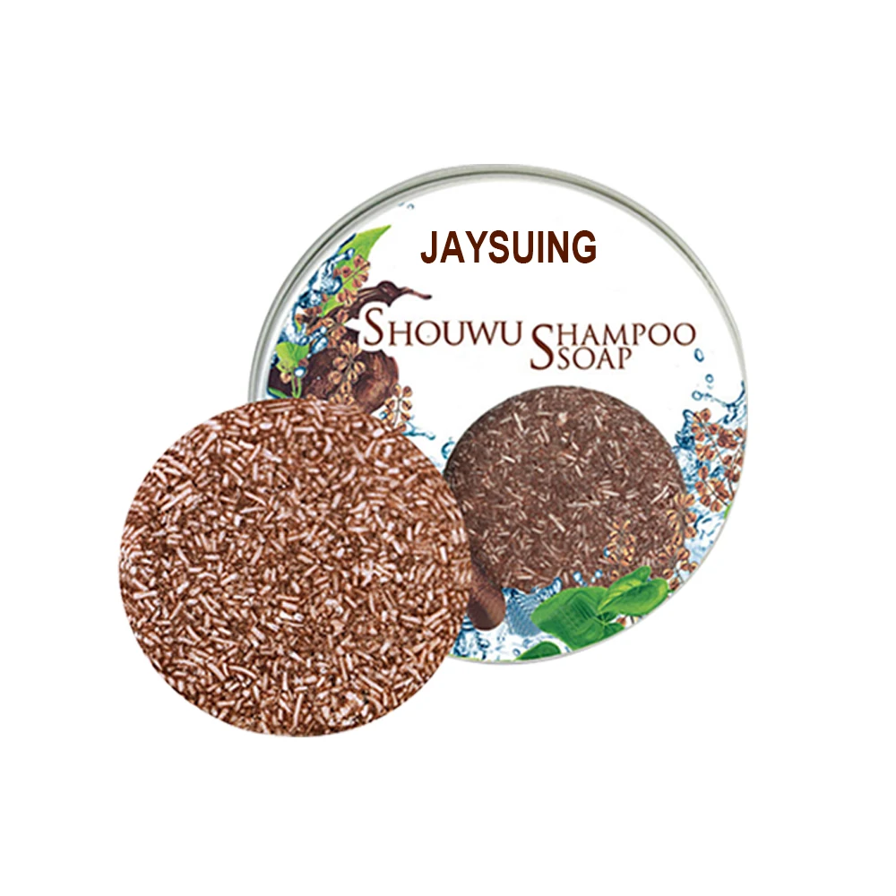 

Factory Wholesale Organic Natural Herbal ShouWu Shampoo Soap Bar Hair Damaged Treatment Black Hair Polygonum Solid Shampoo Soap