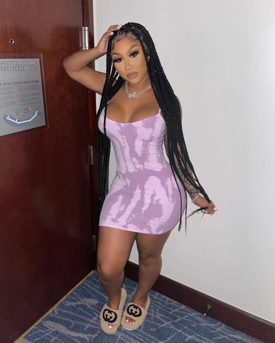 

H6154 - Bandage Sexy Tie Dye Sleeveless Halter Mini Dresses Women