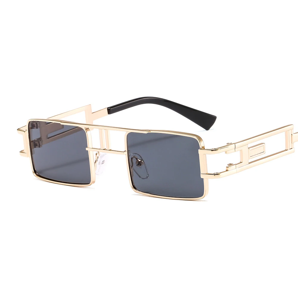 

SKYWAY Hot Sale Style Wholesale Vintage Steampunk Sun Shades Women Man Square Metal Punk Sunglasses