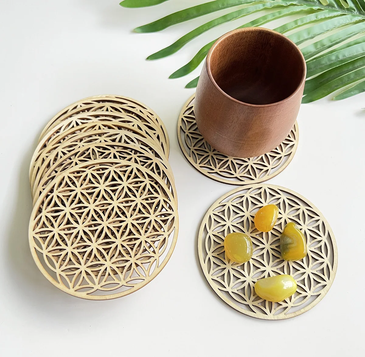 

Custom Design Home Decor Flower of life Sacred Geometry Wall Art Yoga Meditation Reiki Charged Wood Plate Crystal Grid Board