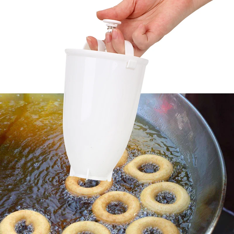 

Donut Mould Portable Donut Maker Diy Baking Tools Milker Baking Mould Manual Waffle Dispenser Doughnut Machine Easy Fast