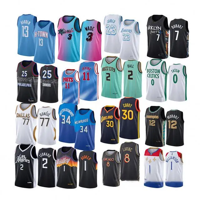 

Amazon USA US Custom NBA- Team Embroidery T Shirt Vests Uniforms Bulls Jordan Hardwood Classic Basketball Clothes Wear Jersey, Custom color