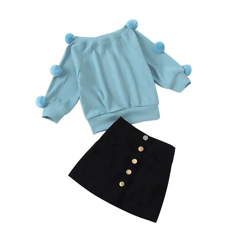

Winter Autumn Wholesale Little Kids 2 Pcs Clothing Baby Girls Outfits, Picture
