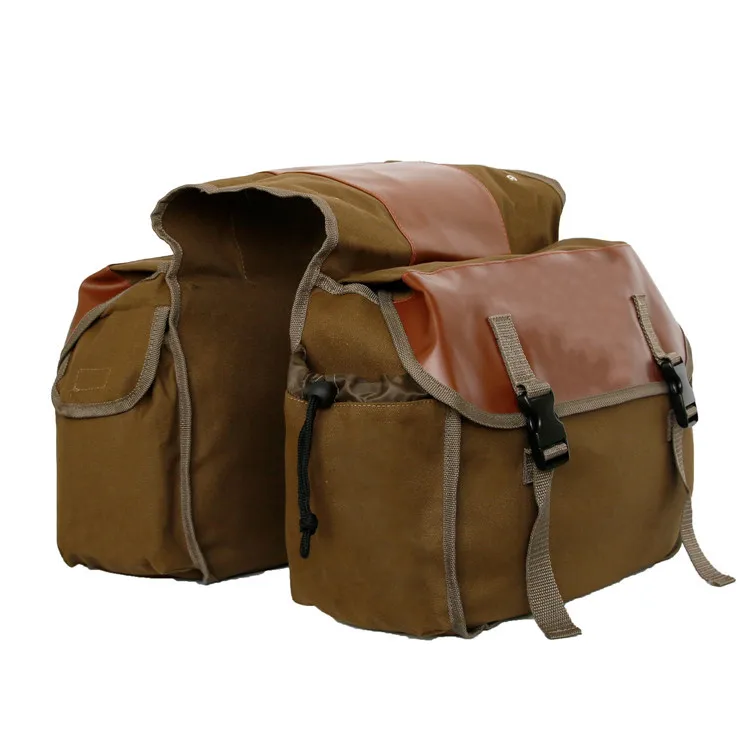 

Bicycle rear Pannier mtb bike riding bag Long-distance cycling equipment multi-function canvas bag rear seat shelf riding bag