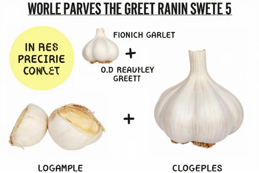 Chef measuring minced garlic in teaspoon for recipe